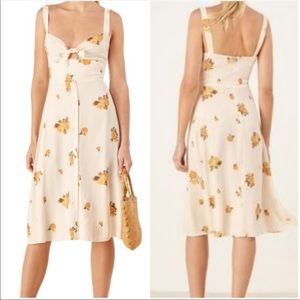 Reformation Frankfort Tie Bodice dress